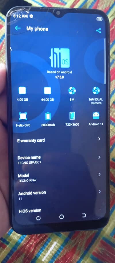 Tecno spark 7. @ 4.64