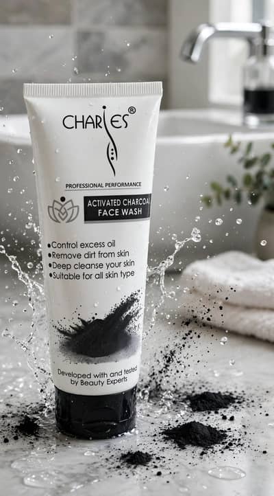 CHARLES Activated Charcoal Face Wash Oil Control