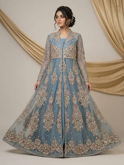 Fancy party wear maxi