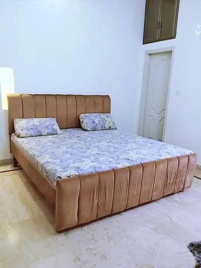 wooden king size double bed