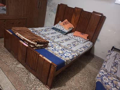 Wooden Double Bed for Sale in Excellent Condition