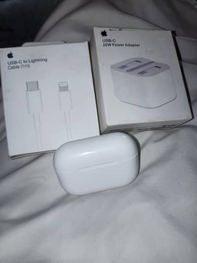 iphone adapter and cable and earbuds pro 2