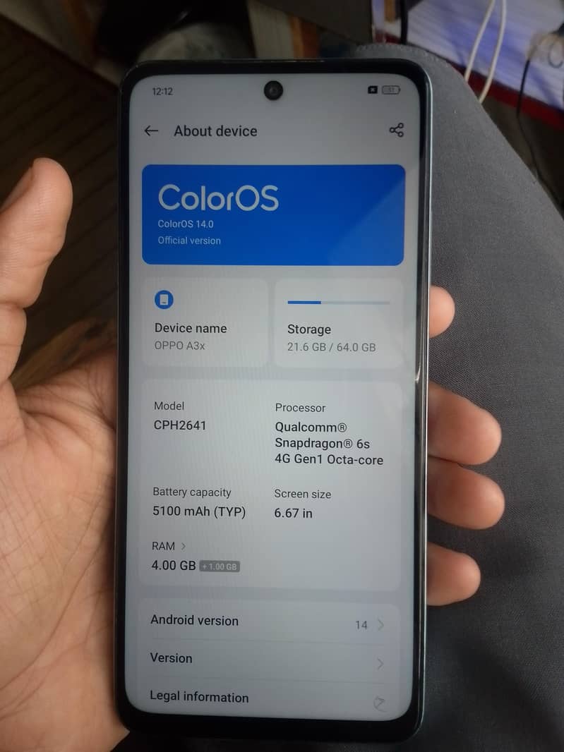 OPPO A3x 6