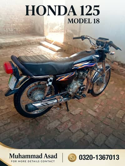Honda 125 Model 18 | Urgent Sale (Condition 8/10)
