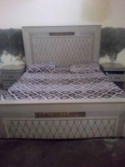 Double Bed King Size With Side Tables Urgent Sale