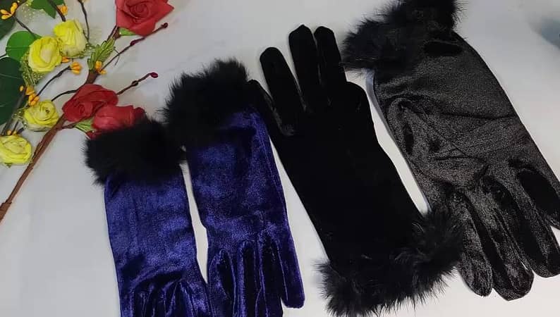 T  Ladies Hand Gloves For Winter Hijab Gloves For Women And Girls Soft Velvet Fleece Gloves For Girls Muslim Abaya Hand Gloves For Girls Stylish Gloves For Girls Warmer Knitted Girls Gloves For Winter.