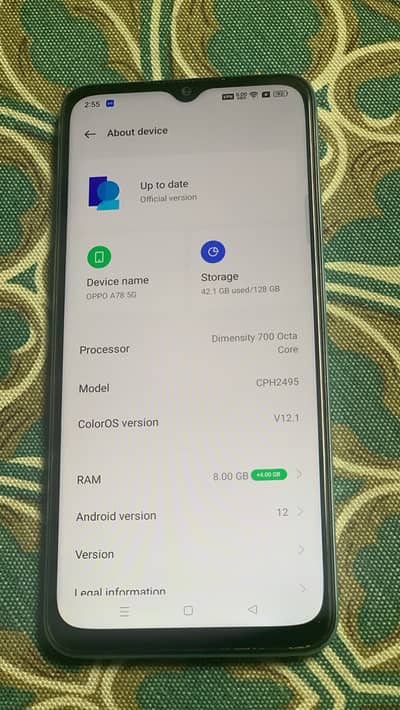 OPPO A78 5G Almost NEW For Sale In Good Price