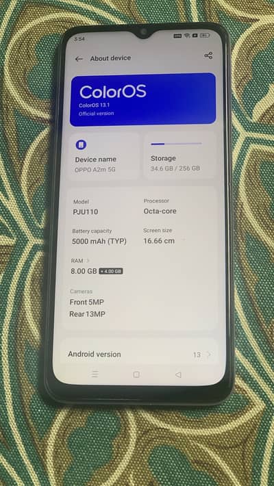 OPPO A2M 5G Almost NEW For Sale In Good Price