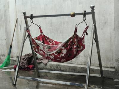 Stainless Steel Baby Jhoola / Cradle - Bachon Ka Jhoola