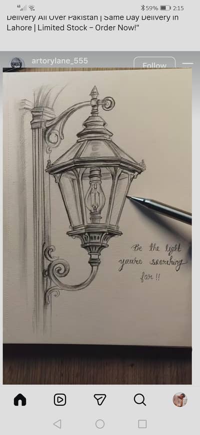 hand made artistic drawing for decoration