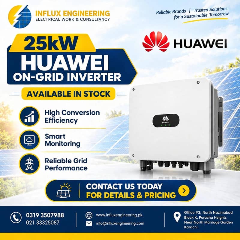 Huawei 25kw On-Grid Inverter - Solar Inverter - 1120298595