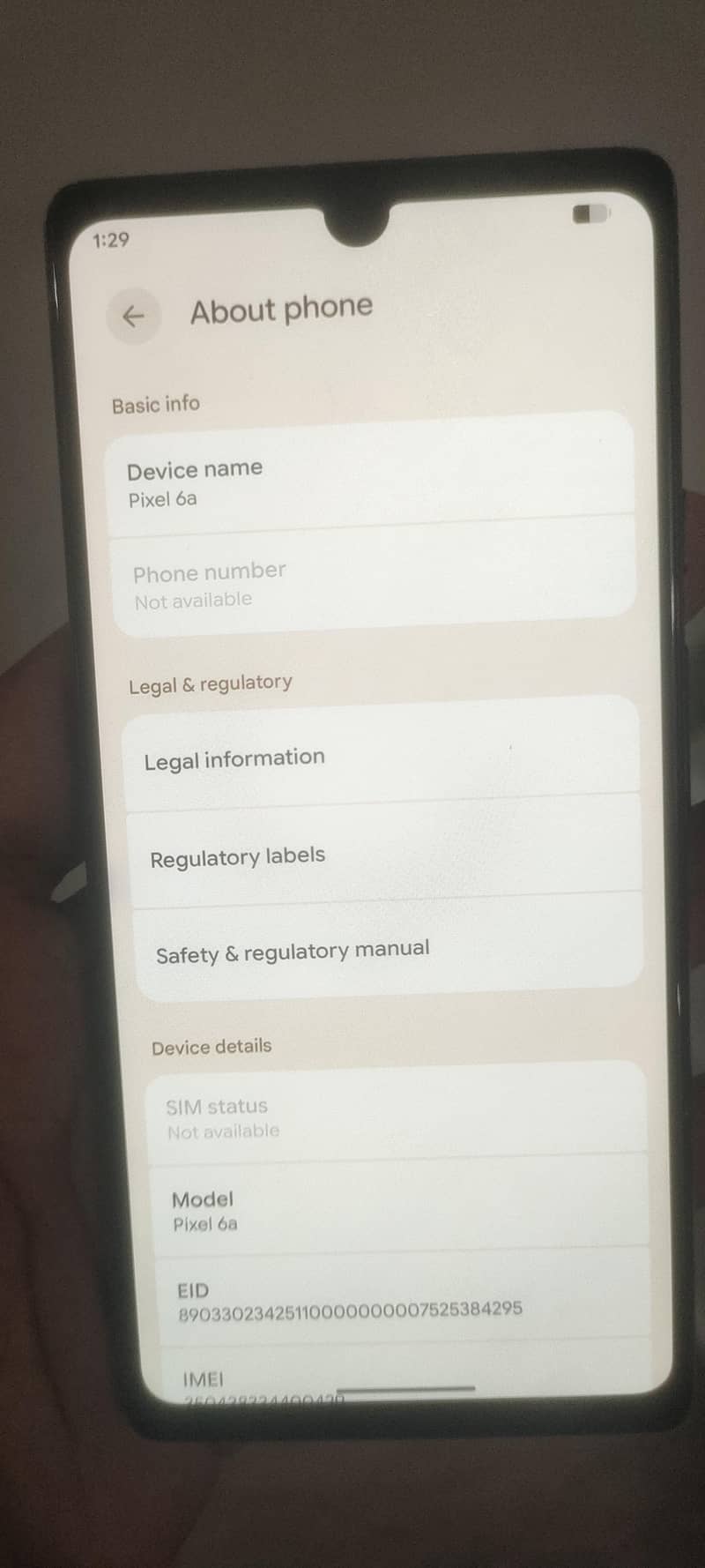 Google Pixel 6a 1