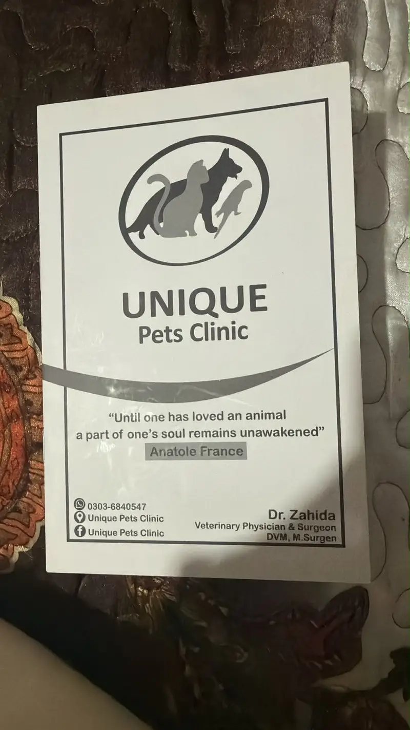 Name bella vaccination card available white colour — photo 3