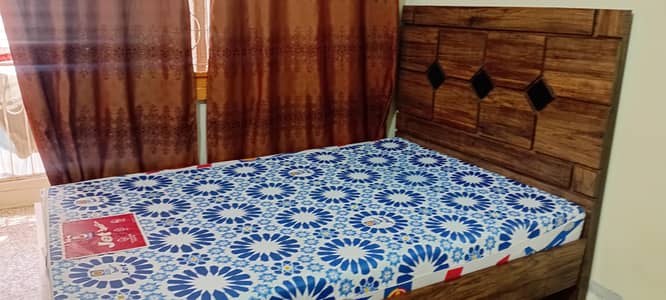 Bed without mattress
