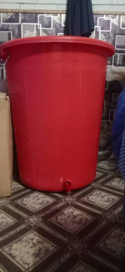 Heavy Duty Plastic Bucket 120 Liter – Used