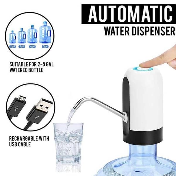 T  USB Charging Automatic Electric Water Dispenser Pump Bottle Water Pump Home Auto Switch Drinking Dispenser