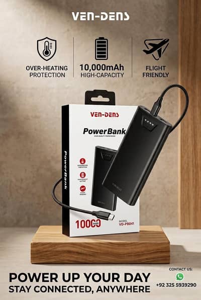 VEN-DENS 10000mAh power bank