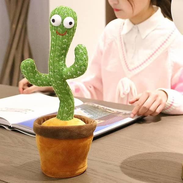 T  Dancing Cactus Plush Toy Electronic Shake Dancing Toy with the Song Plush Cute Dancing Cactus Early Toy for Children