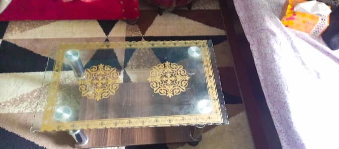Glass center table