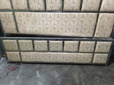 New Master king iron and steel bed