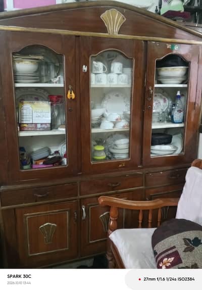 wooden showcase