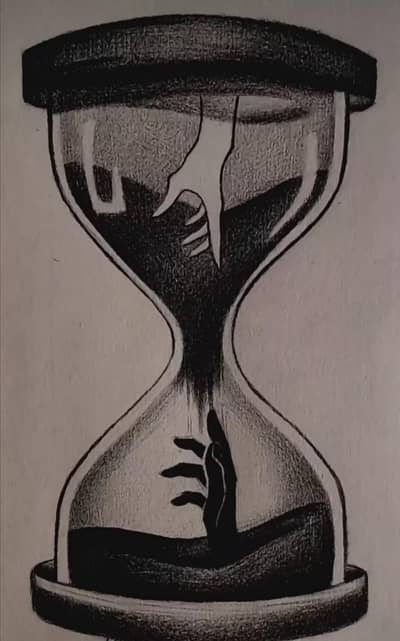 hand made artistic drawing for decoration