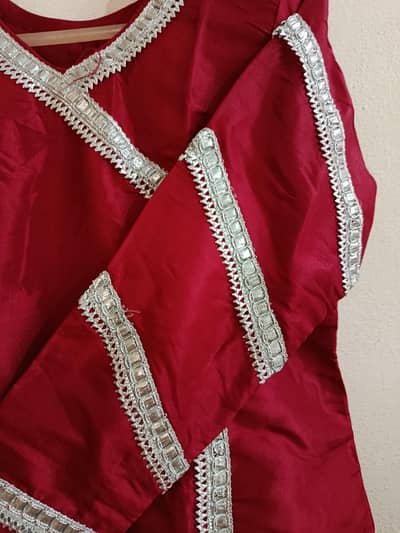 silk angrakha shirt and trouser