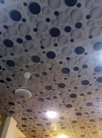 *Complete PVC false celling 240 Sqft_40 tiles+T-bar frame
