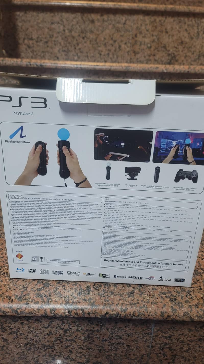 PS3 SLIM WITH FOUR CONTROLLER 6