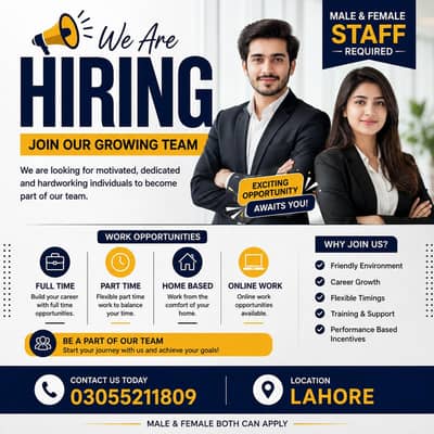 full time part time and home base opportunity available