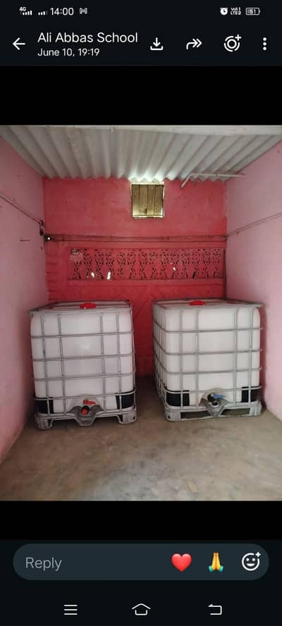 IBC tanky 1000 ltrs . . . 02 pcs