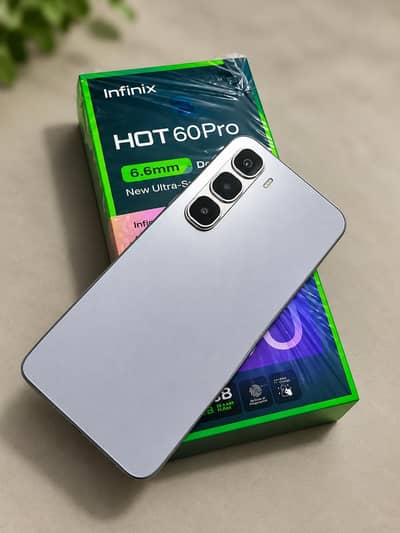 Infinix Hot 60 Pro 8+8 Ram/128GB Storage/Box + Charger | Warranty 2027