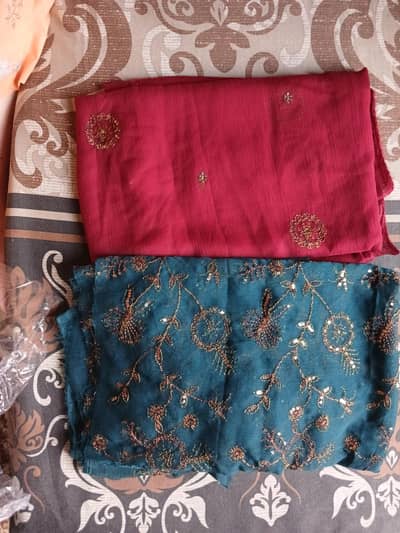 asim jofa unstitched 3 piece chiffon dress