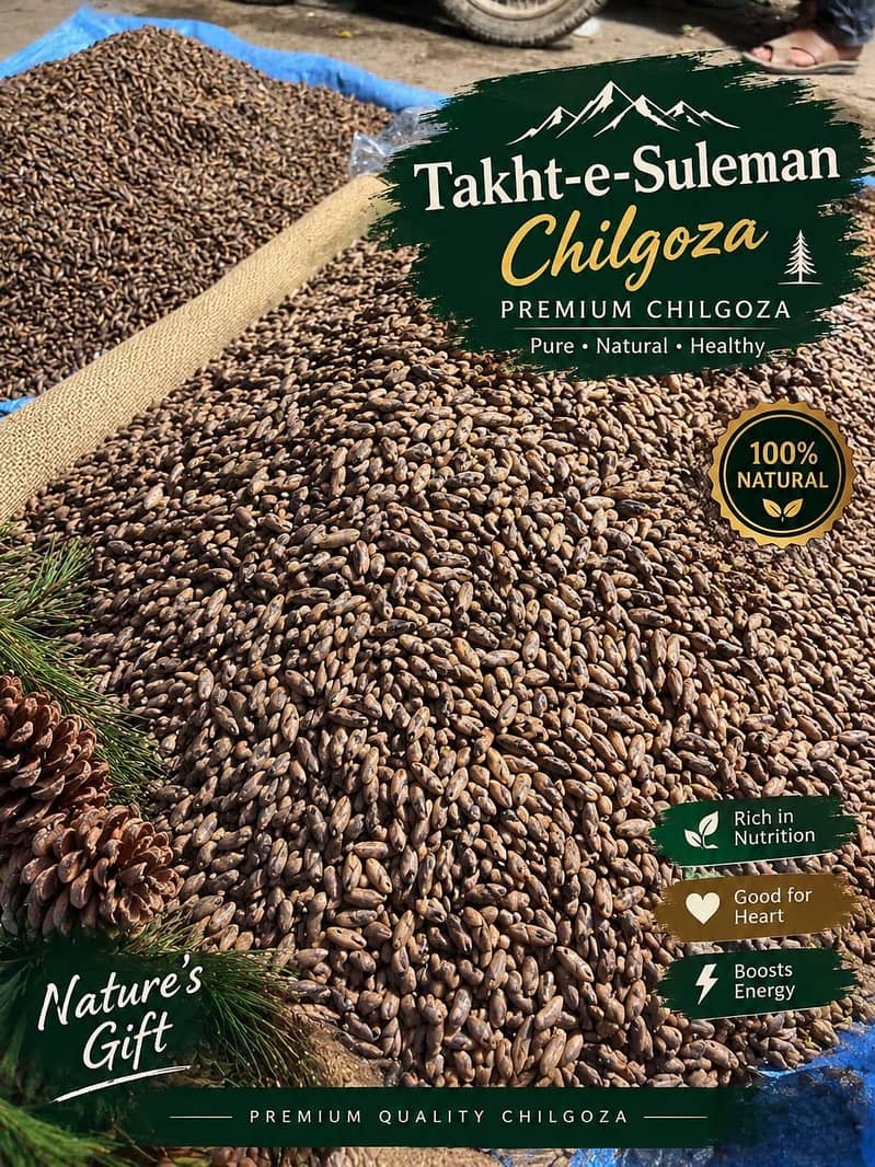 Premium Takht-e-Suleman Chalgoza. 2