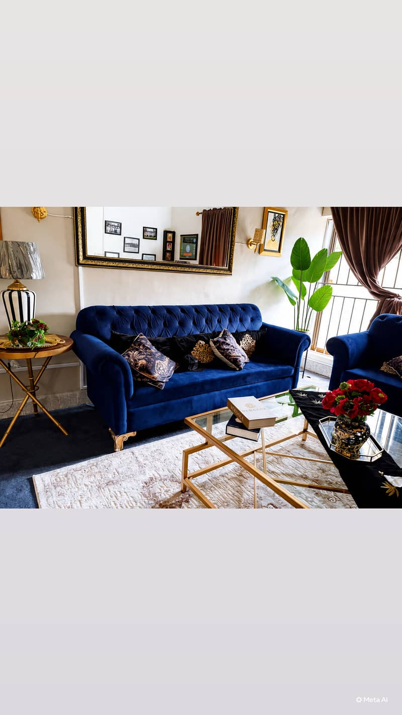 Chinioti sofa Navy blue 1