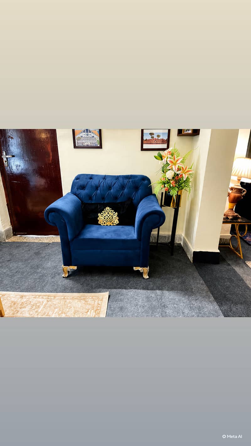 Chinioti sofa Navy blue 2