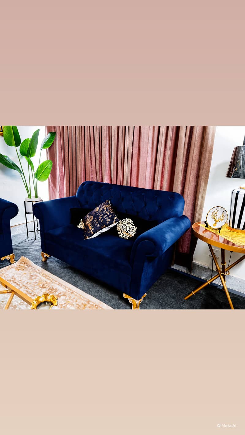 Chinioti sofa Navy blue 3