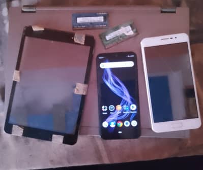 Sharp Aquos Zero and Electronics Lot (Laptop/iPad for Parts)