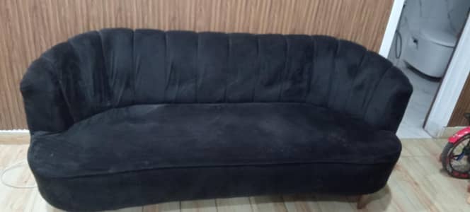 Black color fabric velvet