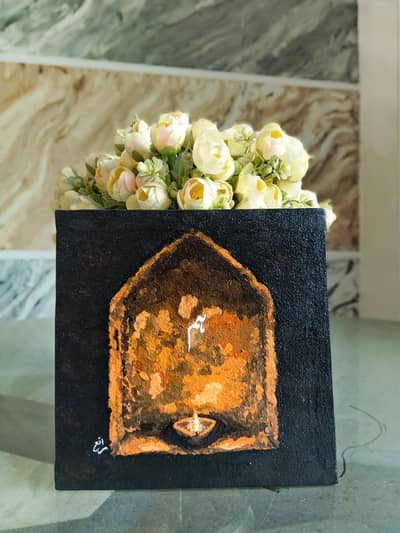 Handmade "Tum" by Murtaza Qizilbash Fanart Canvas Painting