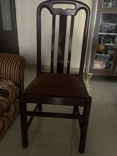 Pure Wooden chairs in dark brown colour