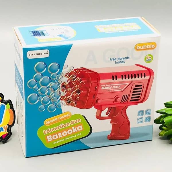 T   Cell Operated Feast Bubble Machine Toy For Kids Many Holes