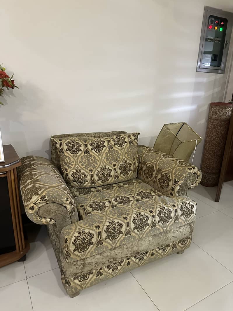 3 Seater Sofa with two single sofas 2
