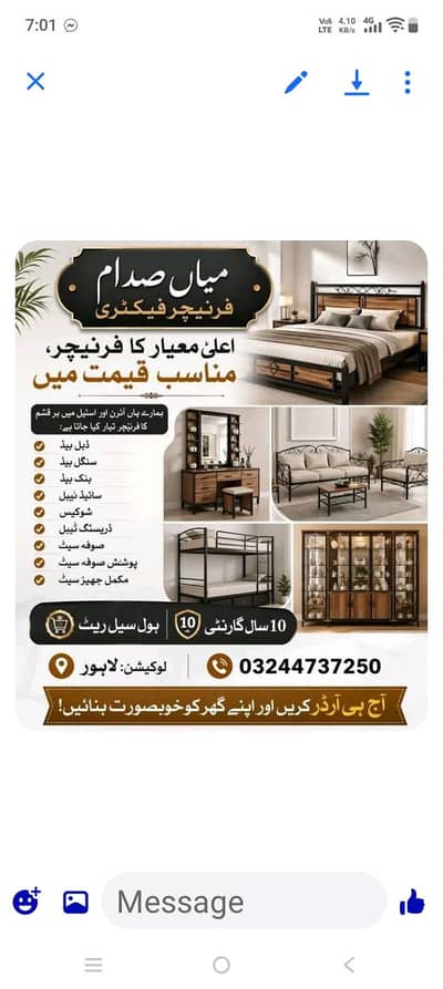 iron bed/single bed/double bed/bed set/kids bed/03244737250