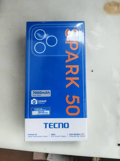 Tecno Spark 50 6+6/128 new pin pack