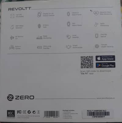 Zero Revoltt Smart Watch Premium Gold Colour