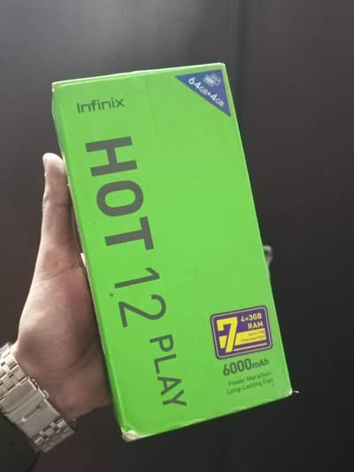 Infinix Hot 12 Play with complete box urgent sale