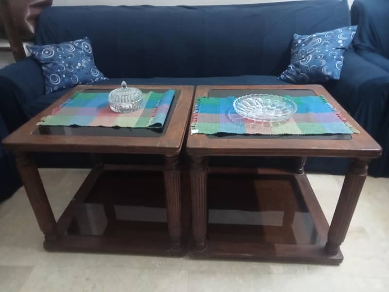 2 glass side table 4