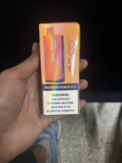 Hyppe Tall Boy Vape - Georgia Peach Flavor(+18)