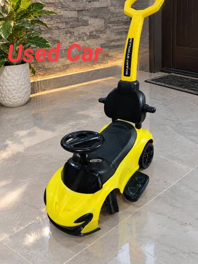 Kids Yellow Push Car with Parent Handle – Used 03199975007